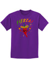 Chile Pepper de Fiesta Childrens Dark T-Shirt-Childrens T-Shirt-TooLoud-Purple-X-Small-Davson Sales