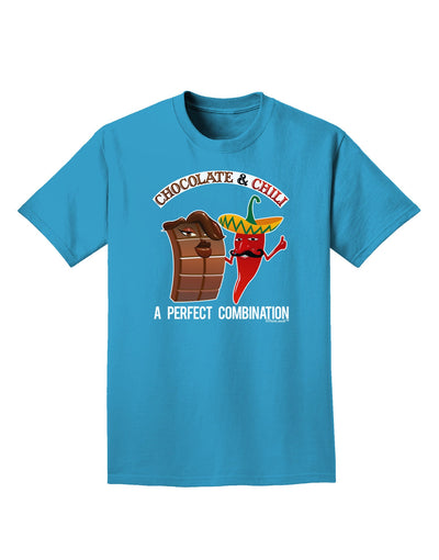 Chiles and Chocolate Adult Dark T-Shirt-Mens T-Shirt-TooLoud-Turquoise-Small-Davson Sales