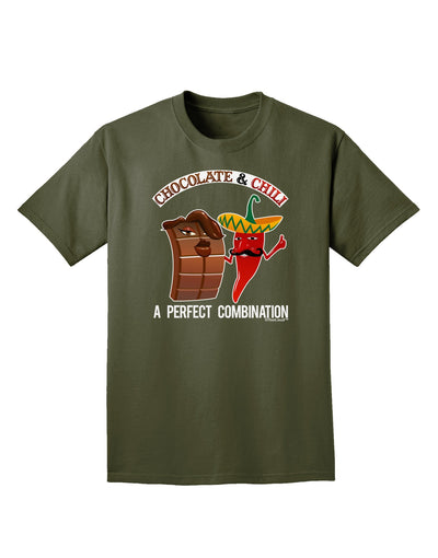 Chiles and Chocolate Adult Dark T-Shirt-Mens T-Shirt-TooLoud-Military-Green-Small-Davson Sales