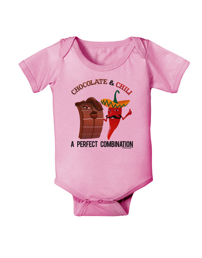 Chiles and Chocolate Baby Romper Bodysuit-Baby Romper-TooLoud-Pink-06-Months-Davson Sales