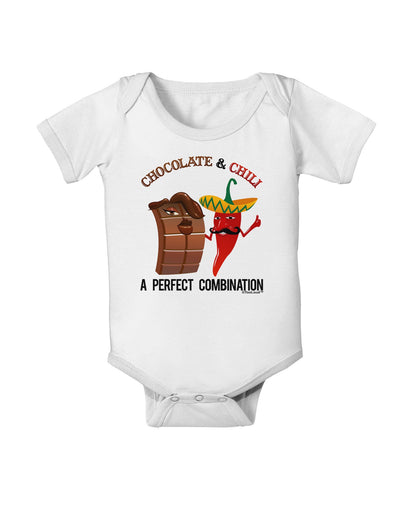 Chiles and Chocolate Baby Romper Bodysuit-Baby Romper-TooLoud-White-06-Months-Davson Sales