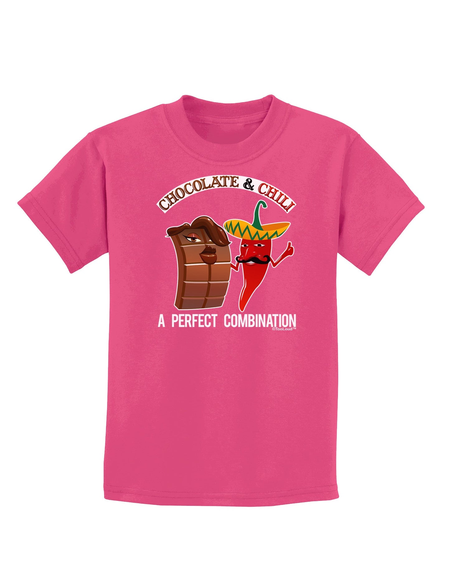 Chiles and Chocolate Childrens Dark T-Shirt-Childrens T-Shirt-TooLoud-Sangria-X-Small-Davson Sales