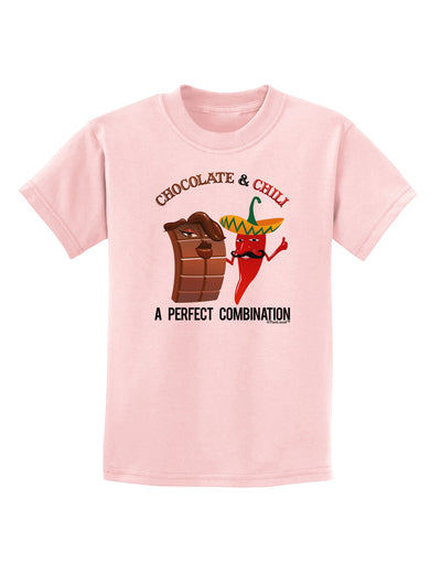 Chiles and Chocolate Childrens T-Shirt-Childrens T-Shirt-TooLoud-PalePink-X-Small-Davson Sales