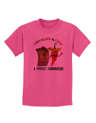 Chiles and Chocolate Childrens T-Shirt-Childrens T-Shirt-TooLoud-Sangria-X-Small-Davson Sales