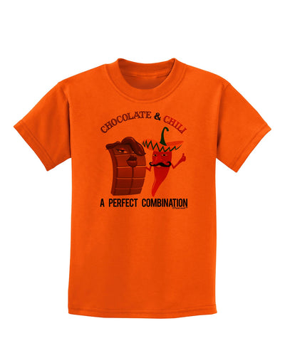 Chiles and Chocolate Childrens T-Shirt-Childrens T-Shirt-TooLoud-Orange-X-Small-Davson Sales