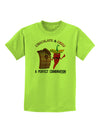 Chiles and Chocolate Childrens T-Shirt-Childrens T-Shirt-TooLoud-Lime-Green-X-Small-Davson Sales