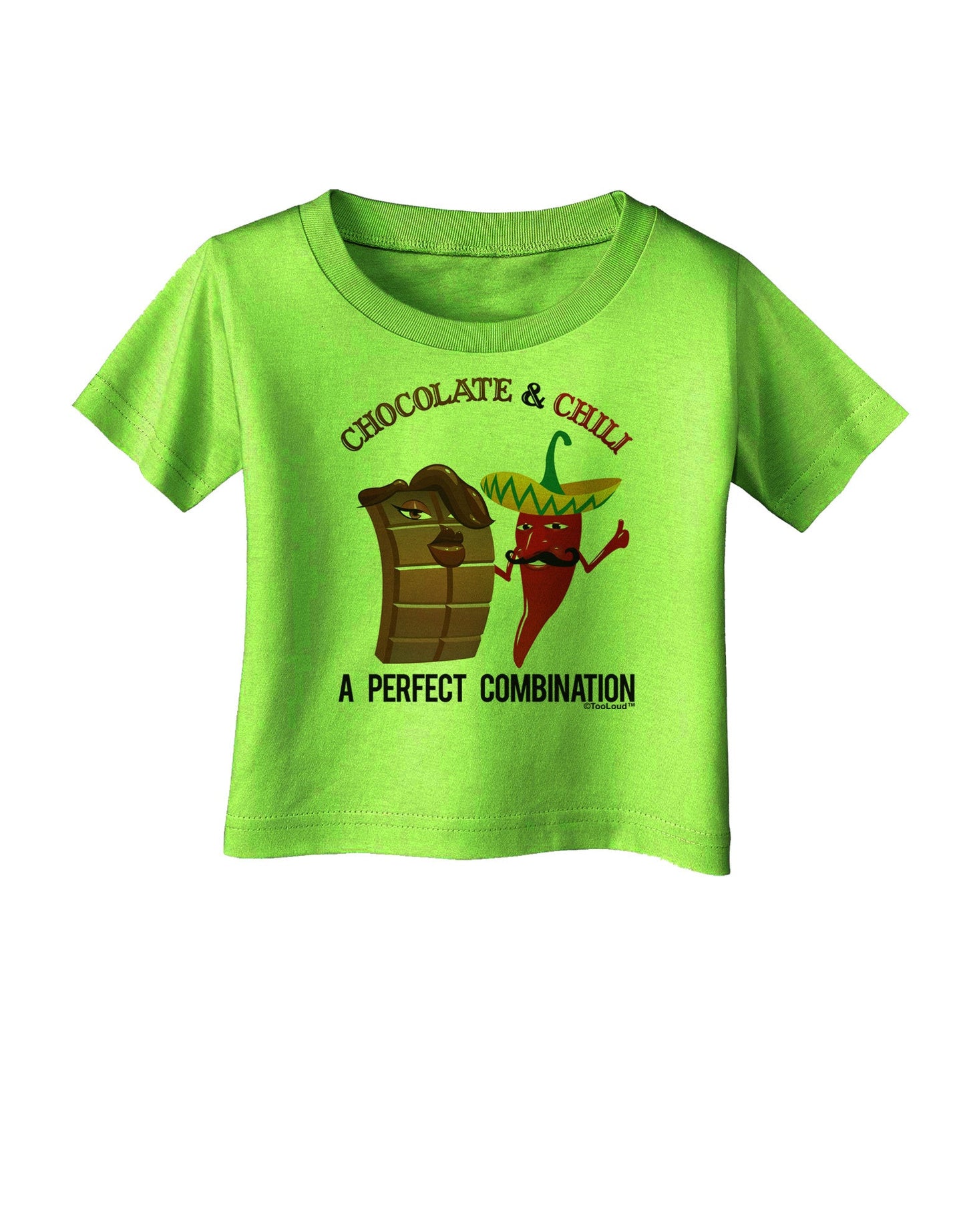 Chiles and Chocolate Infant T-Shirt-Infant T-Shirt-TooLoud-Lime-Green-06-Months-Davson Sales