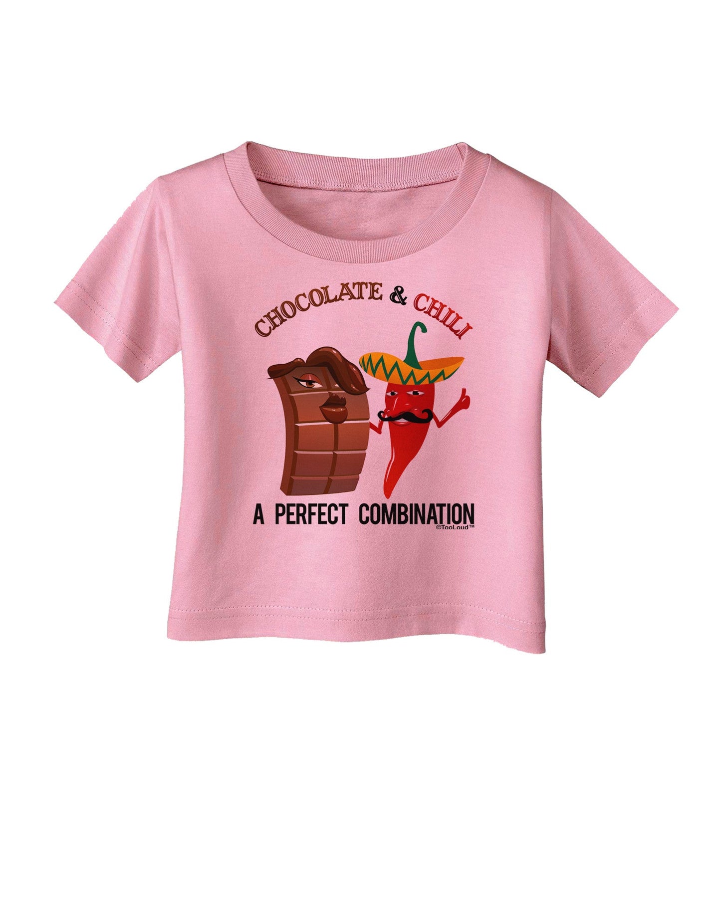 Chiles and Chocolate Infant T-Shirt-Infant T-Shirt-TooLoud-Candy-Pink-06-Months-Davson Sales