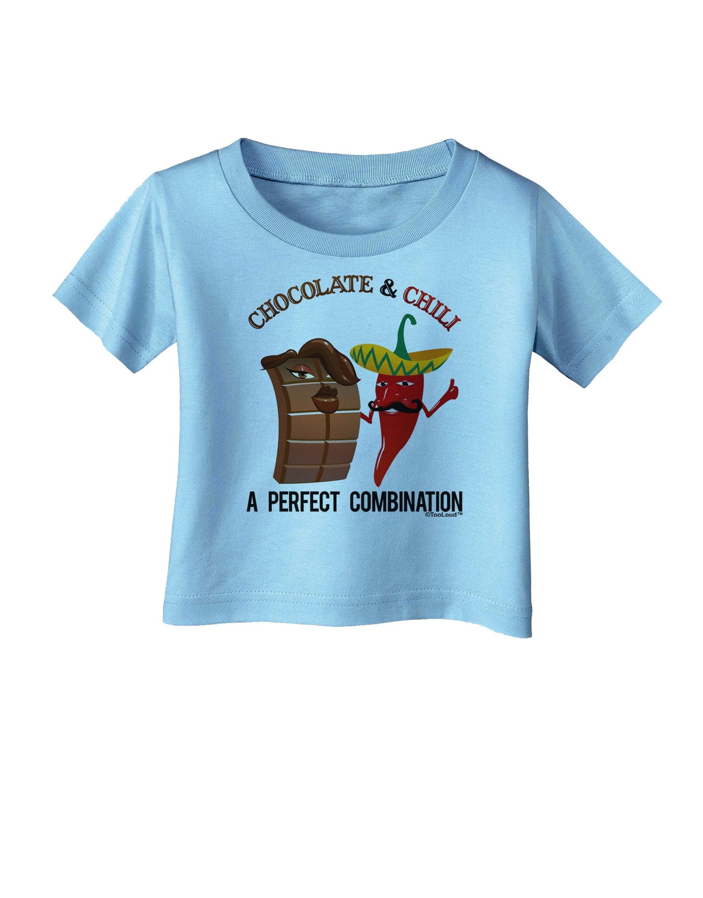 Chiles and Chocolate Infant T-Shirt-Infant T-Shirt-TooLoud-Aquatic-Blue-06-Months-Davson Sales