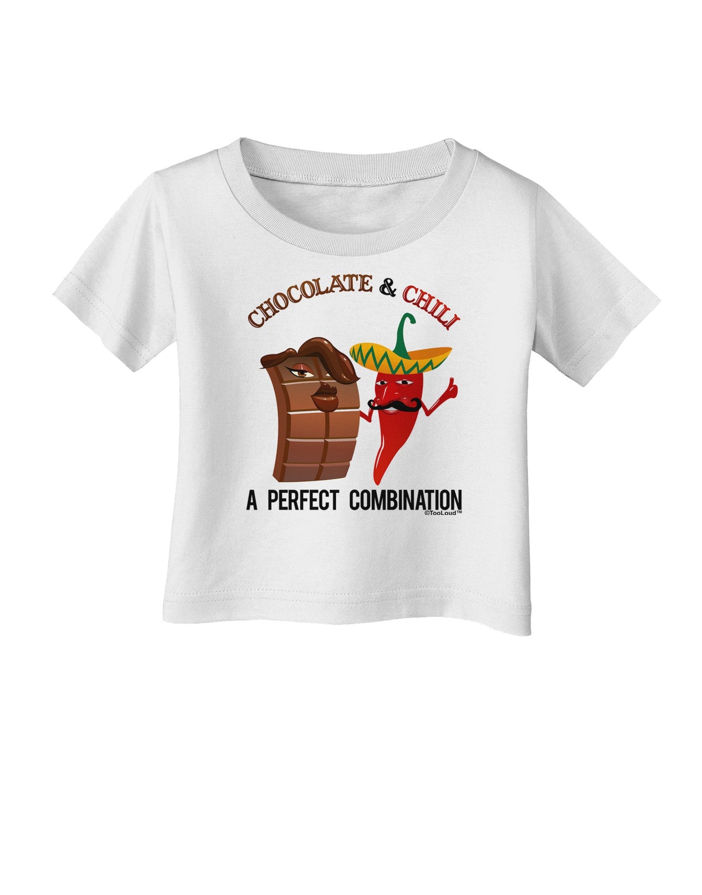 Chiles and Chocolate Infant T-Shirt-Infant T-Shirt-TooLoud-White-06-Months-Davson Sales
