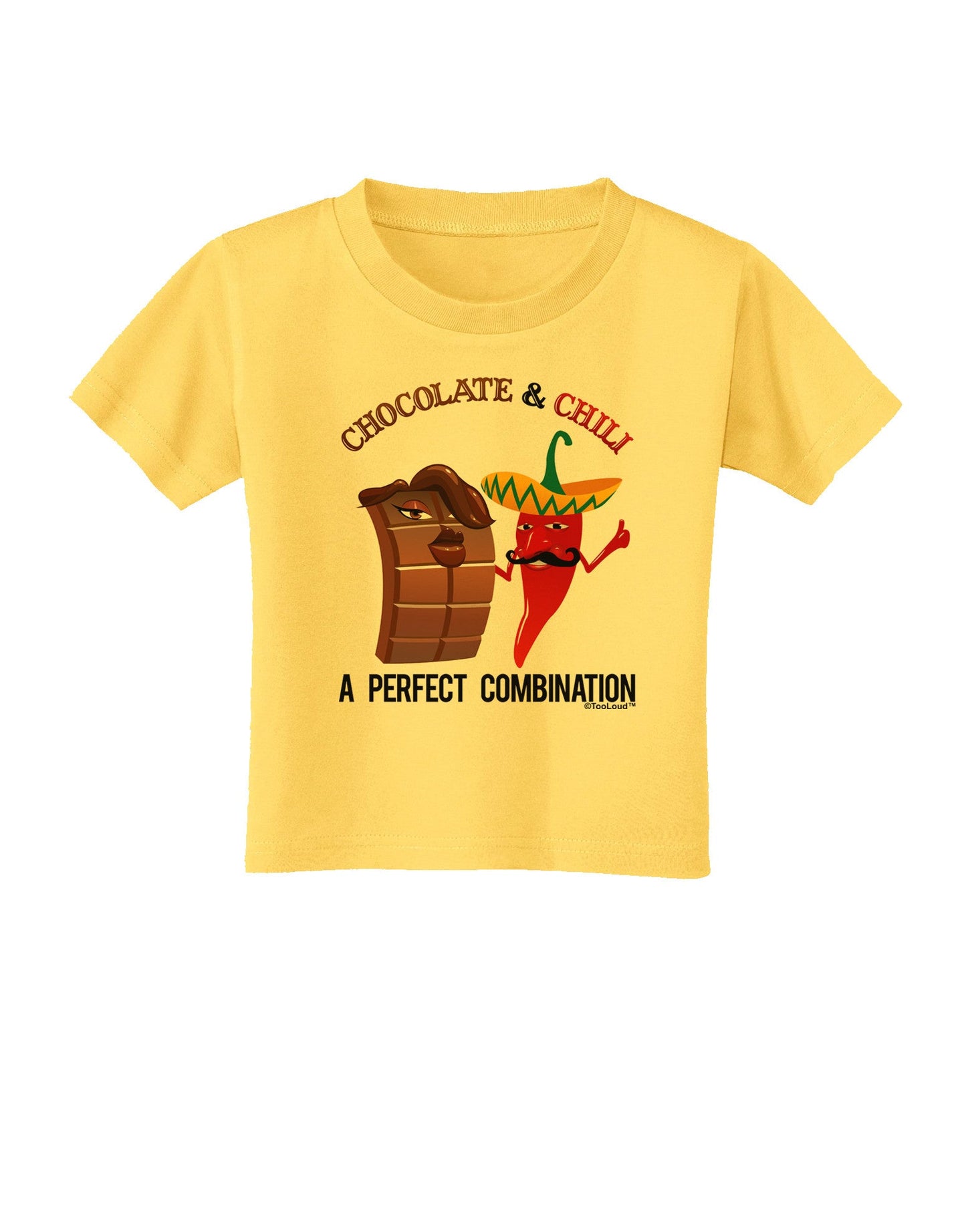 Chiles and Chocolate Toddler T-Shirt-Toddler T-Shirt-TooLoud-Yellow-2T-Davson Sales