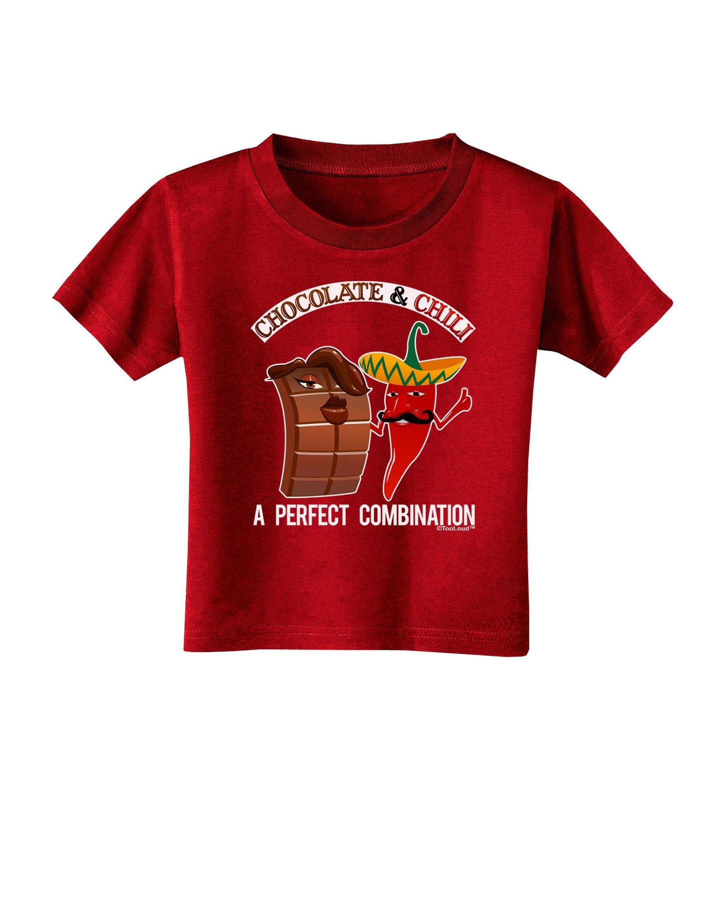 Chiles and Chocolate Toddler T-Shirt Dark-Toddler T-Shirt-TooLoud-Red-2T-Davson Sales