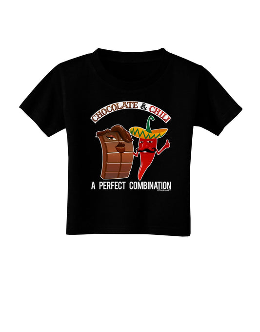 Chiles and Chocolate Toddler T-Shirt Dark-Toddler T-Shirt-TooLoud-Black-2T-Davson Sales