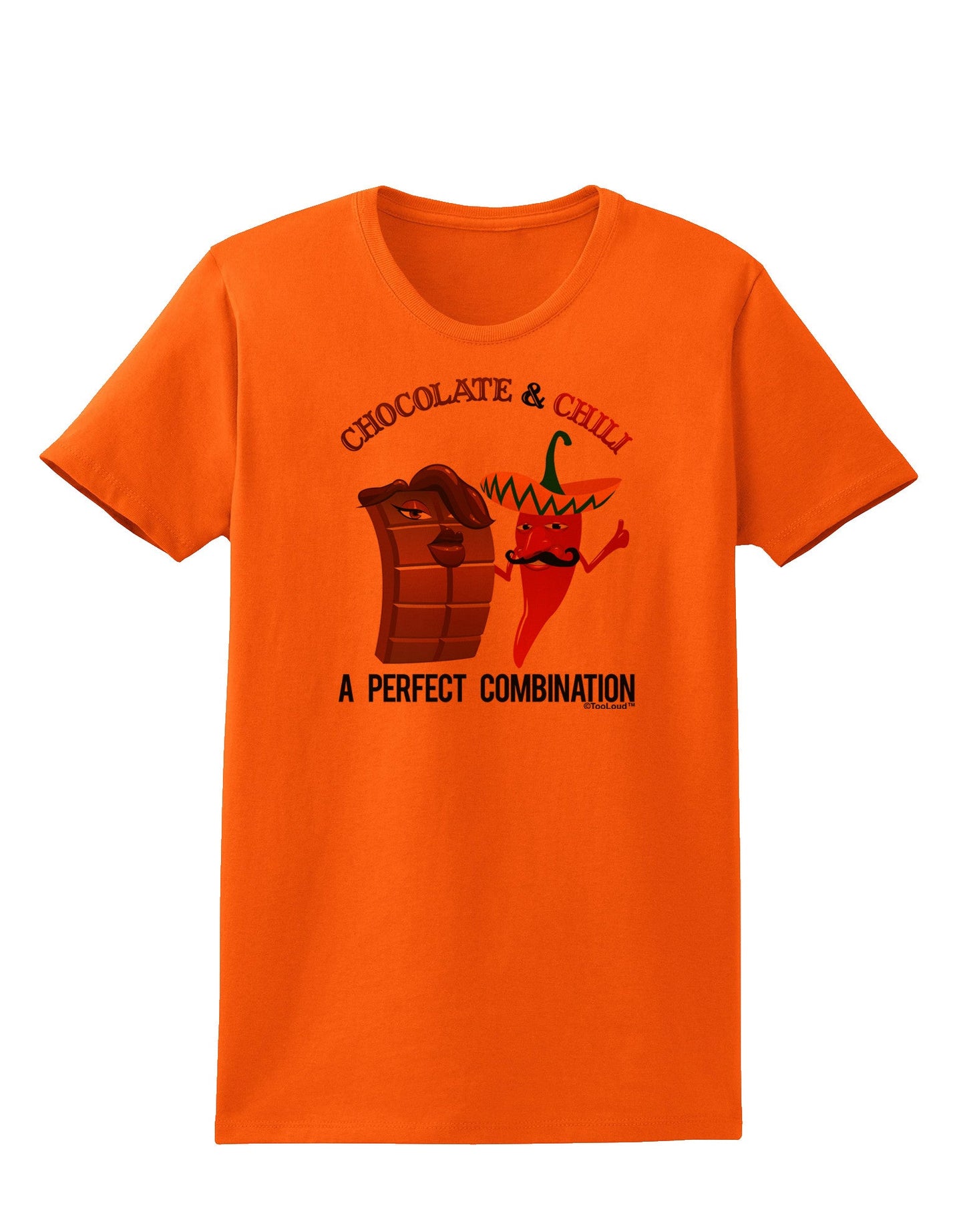 Chiles and Chocolate Womens T-Shirt-Womens T-Shirt-TooLoud-Orange-X-Small-Davson Sales