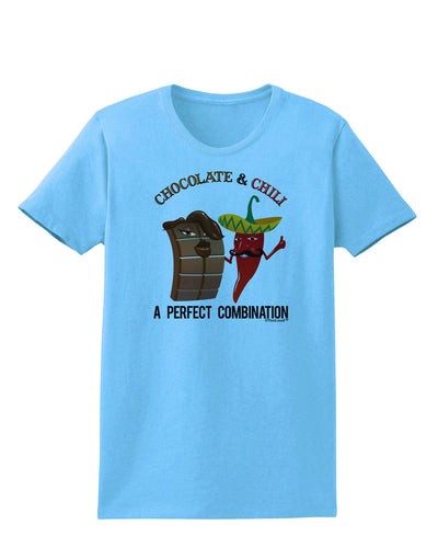 Chiles and Chocolate Womens T-Shirt-Womens T-Shirt-TooLoud-Aquatic-Blue-X-Small-Davson Sales