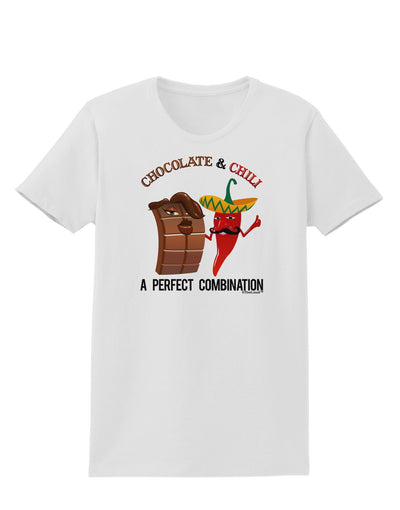 Chiles and Chocolate Womens T-Shirt-Womens T-Shirt-TooLoud-White-X-Small-Davson Sales