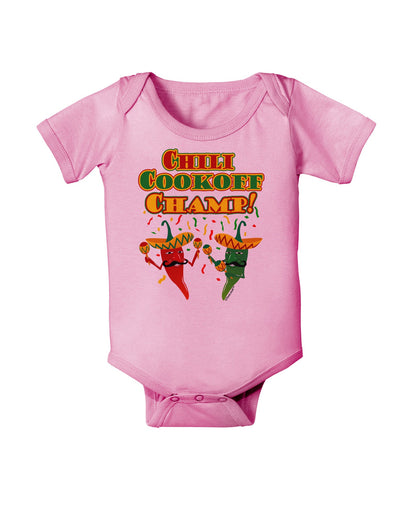 Chili Cookoff Champ! Chile Peppers Baby Romper Bodysuit-Baby Romper-TooLoud-Light-Pink-06-Months-Davson Sales