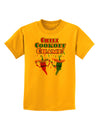 Chili Cookoff Champ! Chile Peppers Childrens T-Shirt-Childrens T-Shirt-TooLoud-Gold-X-Small-Davson Sales