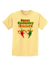 Chili Cookoff Champ! Chile Peppers Childrens T-Shirt-Childrens T-Shirt-TooLoud-Daffodil-Yellow-X-Small-Davson Sales