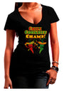 Chili Cookoff Champ! Chile Peppers Juniors V-Neck Dark T-Shirt-Womens V-Neck T-Shirts-TooLoud-Black-Juniors Fitted Small-Davson Sales