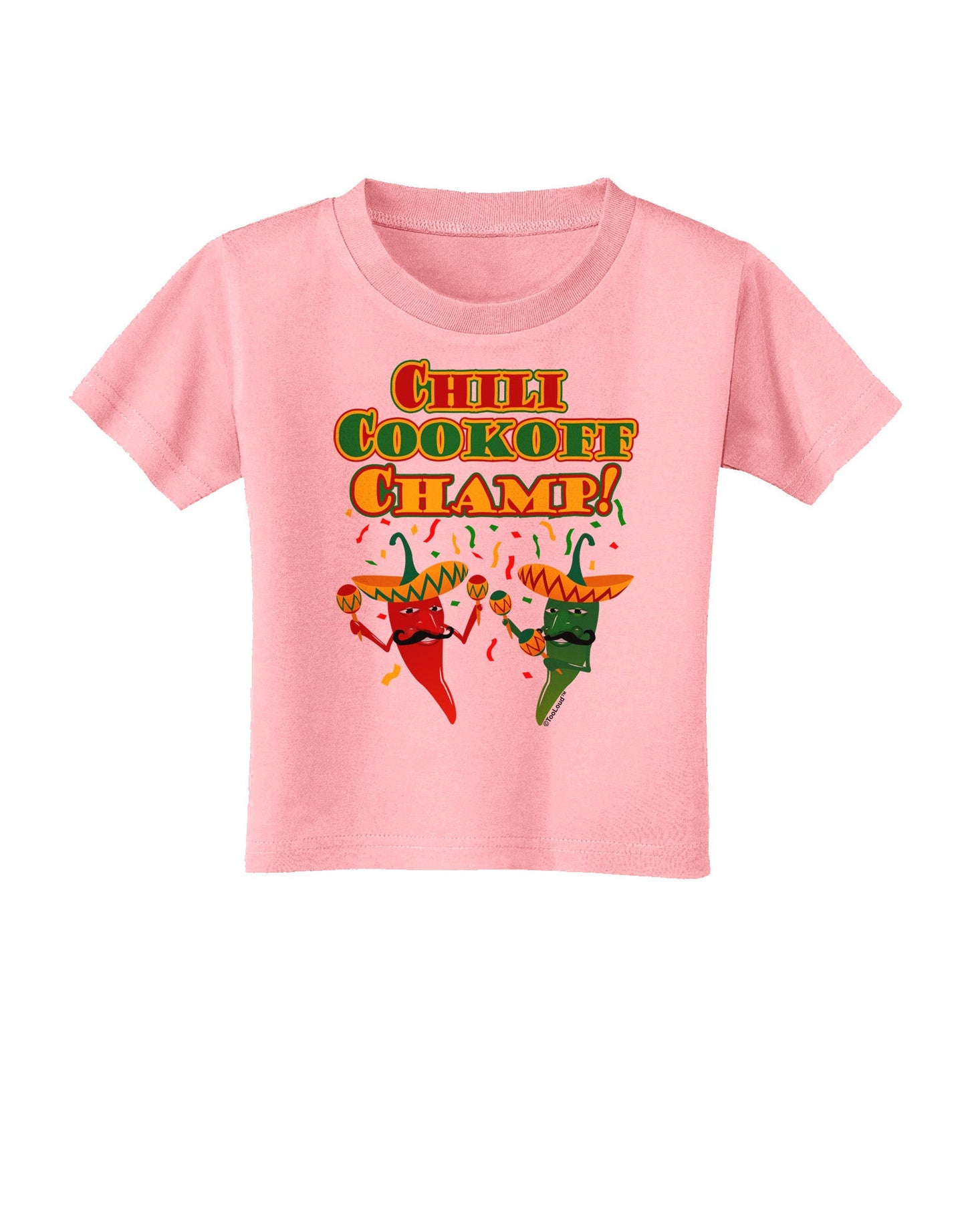 Chili Cookoff Champ! Chile Peppers Toddler T-Shirt-Toddler T-Shirt-TooLoud-Candy-Pink-2T-Davson Sales