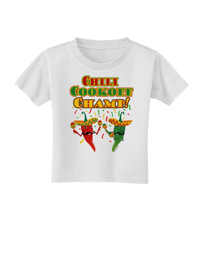 Chili Cookoff Champ! Chile Peppers Toddler T-Shirt-Toddler T-Shirt-TooLoud-White-2T-Davson Sales