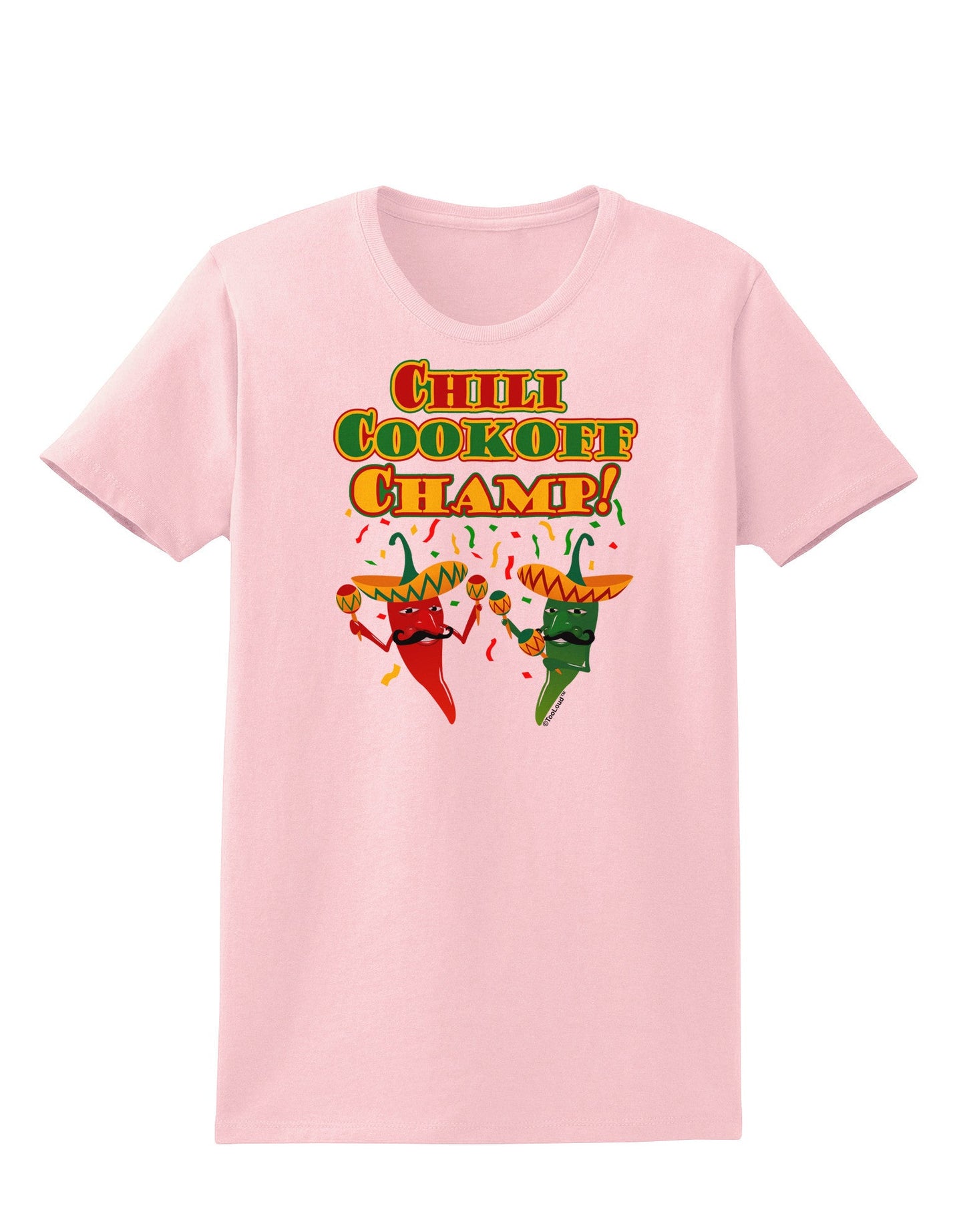 Chili Cookoff Champ! Chile Peppers Womens T-Shirt-Womens T-Shirt-TooLoud-PalePink-X-Small-Davson Sales