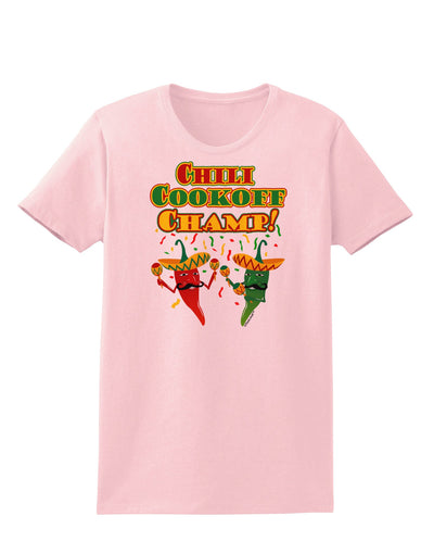 Chili Cookoff Champ! Chile Peppers Womens T-Shirt-Womens T-Shirt-TooLoud-PalePink-X-Small-Davson Sales