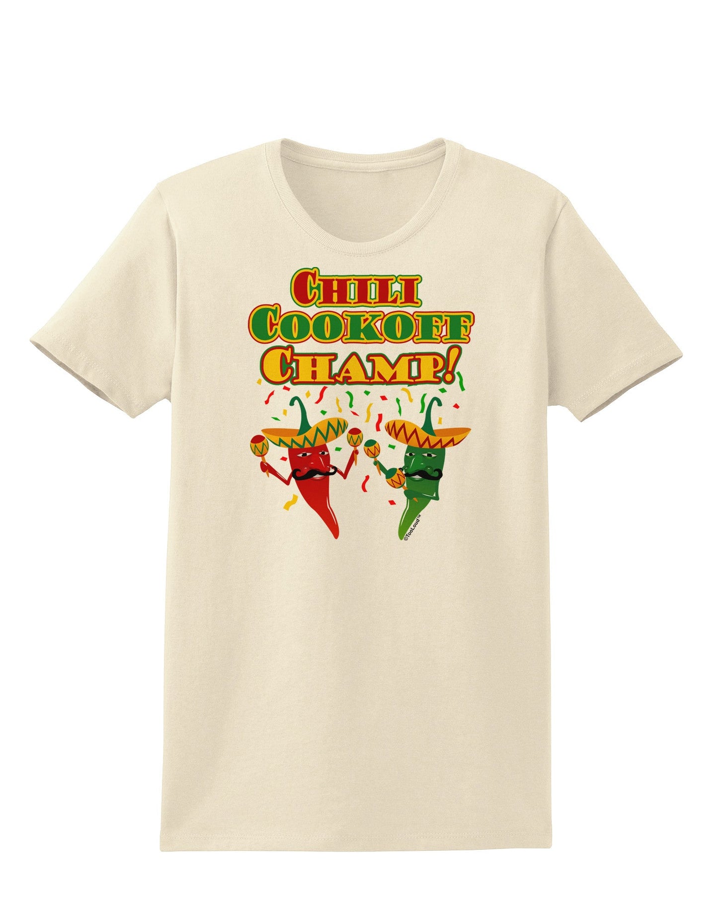 Chili Cookoff Champ! Chile Peppers Womens T-Shirt-Womens T-Shirt-TooLoud-Natural-X-Small-Davson Sales
