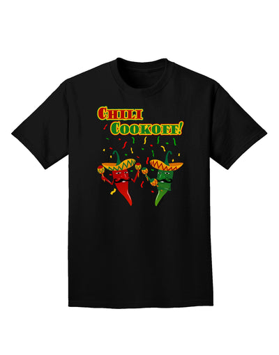 Chili Cookoff! Chile Peppers Adult Dark T-Shirt-Mens T-Shirt-TooLoud-Black-Small-Davson Sales