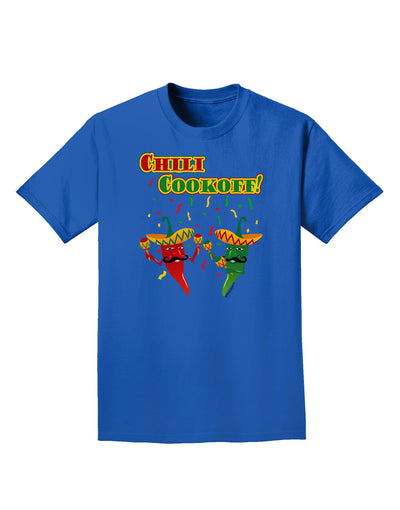 Chili Cookoff! Chile Peppers Adult Dark T-Shirt-Mens T-Shirt-TooLoud-Royal-Blue-Small-Davson Sales