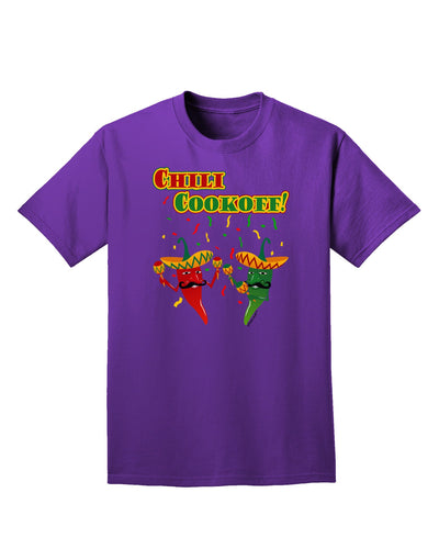 Chili Cookoff! Chile Peppers Adult Dark T-Shirt-Mens T-Shirt-TooLoud-Purple-Small-Davson Sales