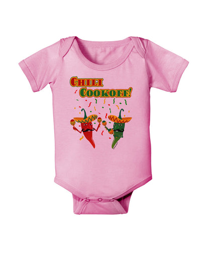 Chili Cookoff! Chile Peppers Baby Romper Bodysuit-Baby Romper-TooLoud-Light-Pink-06-Months-Davson Sales