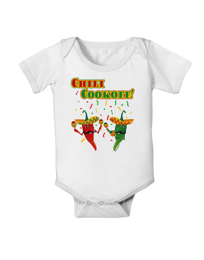 Chili Cookoff! Chile Peppers Baby Romper Bodysuit-Baby Romper-TooLoud-White-06-Months-Davson Sales