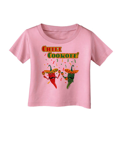 Chili Cookoff! Chile Peppers Infant T-Shirt-Infant T-Shirt-TooLoud-Candy-Pink-06-Months-Davson Sales