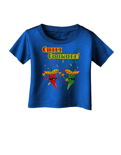 Chili Cookoff! Chile Peppers Infant T-Shirt Dark-Infant T-Shirt-TooLoud-Royal-Blue-06-Months-Davson Sales