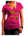 Chili Cookoff! Chile Peppers Juniors V-Neck Dark T-Shirt-Womens V-Neck T-Shirts-TooLoud-Hot-Pink-Juniors Fitted Small-Davson Sales