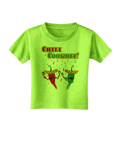 Chili Cookoff! Chile Peppers Toddler T-Shirt-Toddler T-Shirt-TooLoud-Lime-Green-2T-Davson Sales