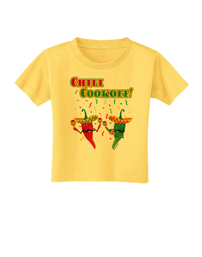 Chili Cookoff! Chile Peppers Toddler T-Shirt-Toddler T-Shirt-TooLoud-Yellow-2T-Davson Sales