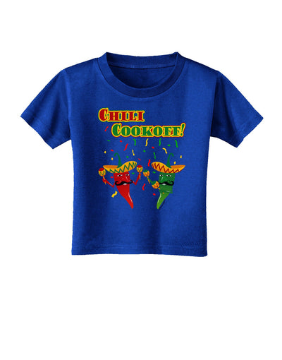 Chili Cookoff! Chile Peppers Toddler T-Shirt Dark-Toddler T-Shirt-TooLoud-Royal-Blue-2T-Davson Sales