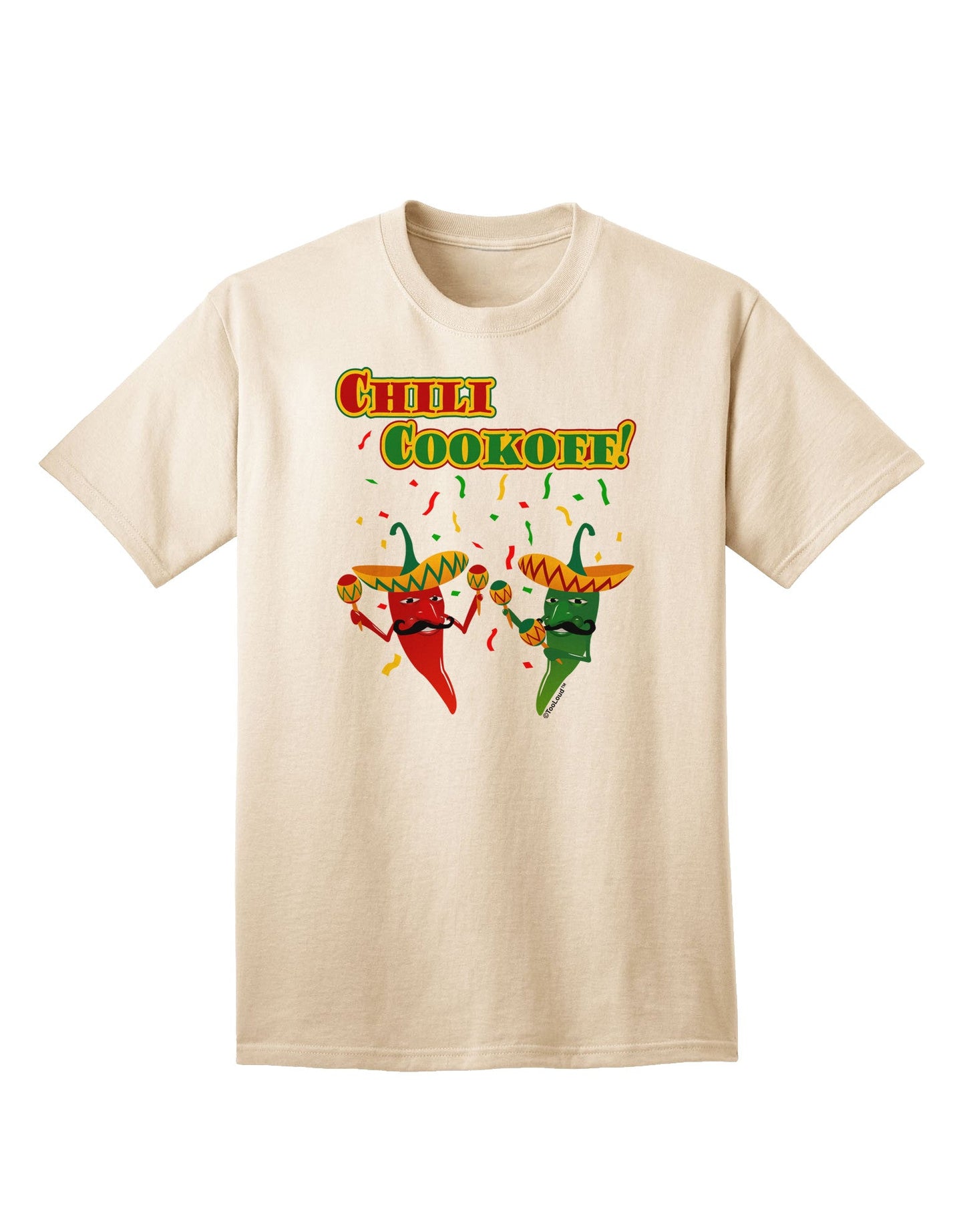 Chili Cookoff! Premium Chile Peppers Adult T-Shirt - Ecommerce Exclusive-Mens T-shirts-TooLoud-Natural-Small-Davson Sales