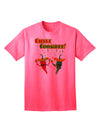 Chili Cookoff! Premium Chile Peppers Adult T-Shirt - Ecommerce Exclusive-Mens T-shirts-TooLoud-Neon-Pink-Small-Davson Sales