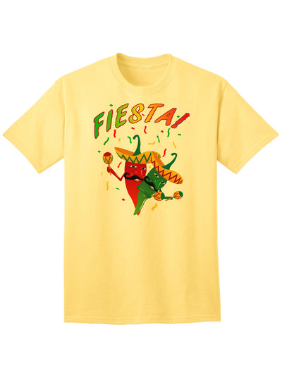 Chili Fiesta Adult T-Shirt: A Celebration of Spicy Style-Mens T-shirts-TooLoud-Yellow-Small-Davson Sales