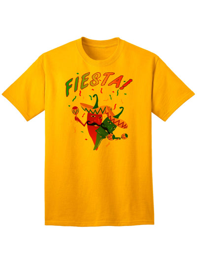 Chili Fiesta Adult T-Shirt: A Celebration of Spicy Style-Mens T-shirts-TooLoud-Gold-Small-Davson Sales