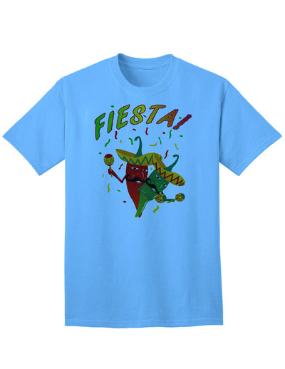 Chili Fiesta Adult T-Shirt: A Celebration of Spicy Style-Mens T-shirts-TooLoud-Aquatic-Blue-Small-Davson Sales