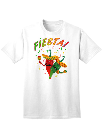 Chili Fiesta Adult T-Shirt: A Celebration of Spicy Style-Mens T-shirts-TooLoud-White-Small-Davson Sales