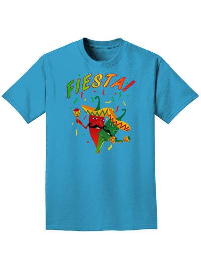 Chili Love Fiesta Adult Dark T-Shirt-Mens T-Shirt-TooLoud-Turquoise-Small-Davson Sales