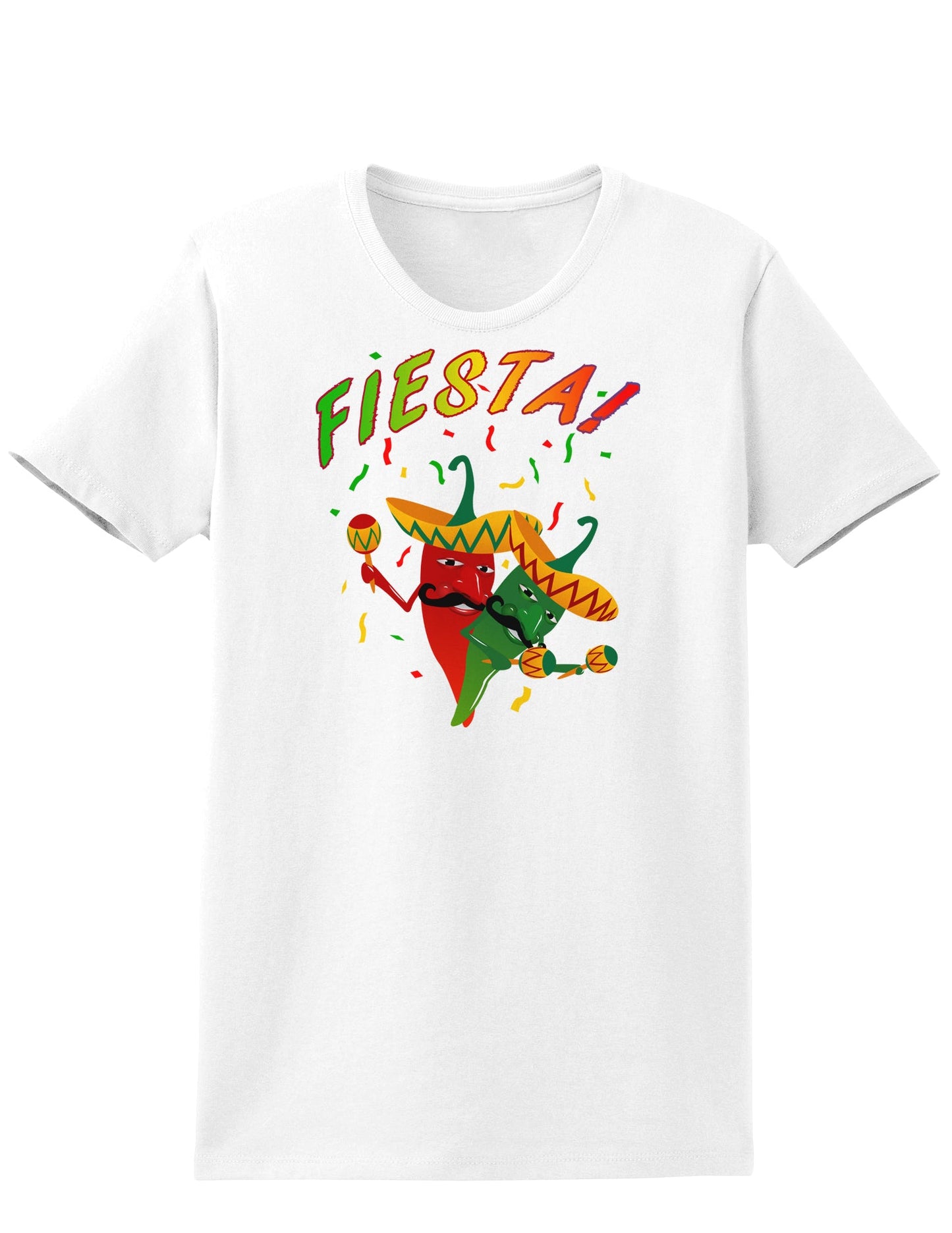 Chili Love Fiesta Womens T-Shirt-Womens T-Shirt-TooLoud-White-X-Small-Davson Sales