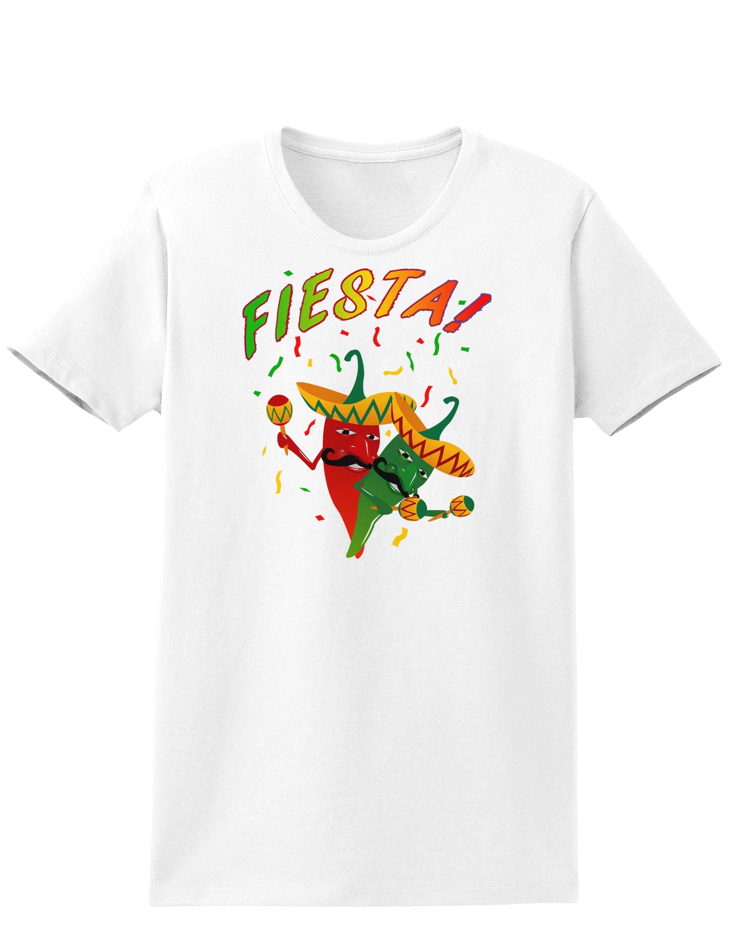 Chili Love Fiesta Womens T-Shirt-Womens T-Shirt-TooLoud-White-X-Small-Davson Sales