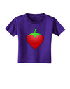 Chili Pepper Heart Toddler T-Shirt Dark-Toddler T-Shirt-TooLoud-Purple-2T-Davson Sales